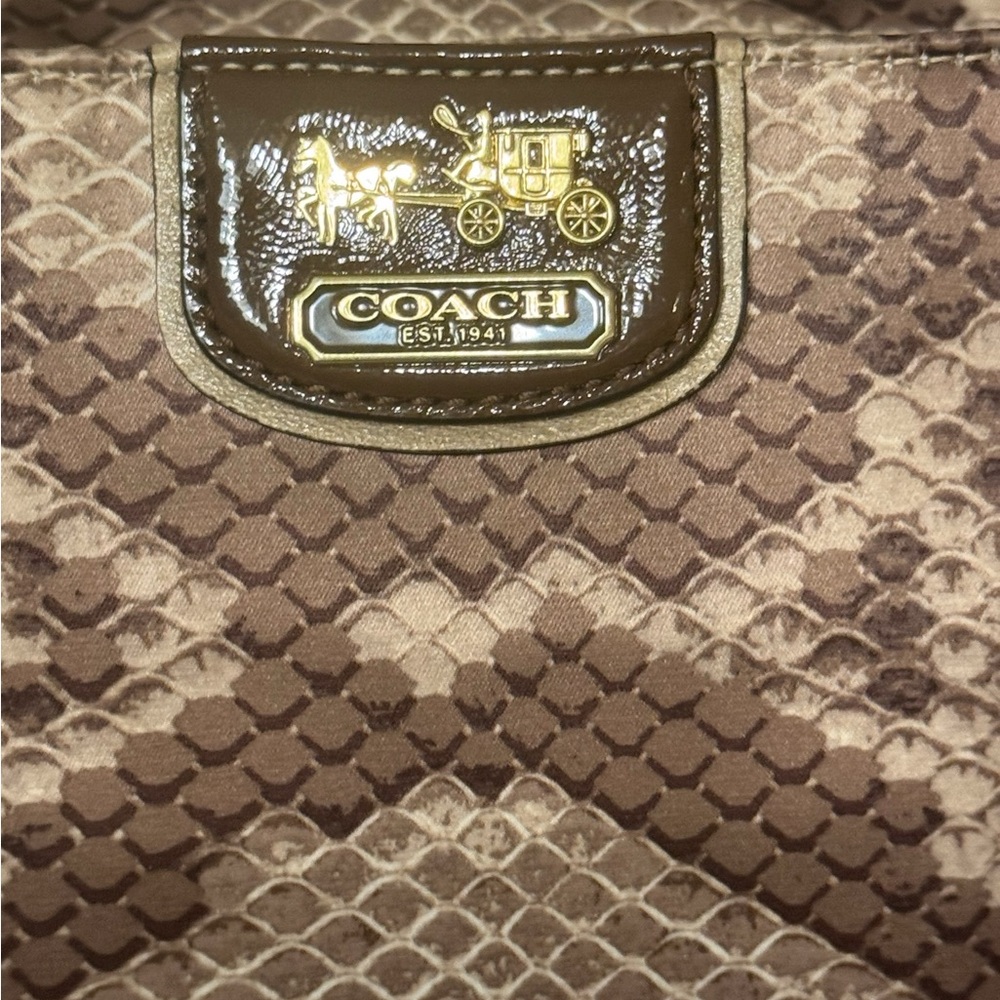 Coach Madison Nylon Python Print Bag - image 2